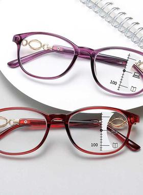 New Fashion Progressive Multifocal Reading Glasses Women Ant