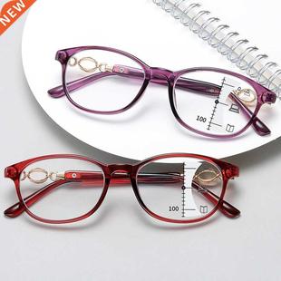 New Fashion Progressive Multifocal Reading Glasses Women Ant