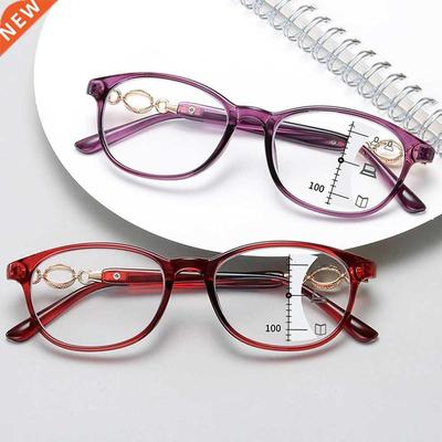 New Fashion Progressive Multifocal Reading Glasses Women Ant