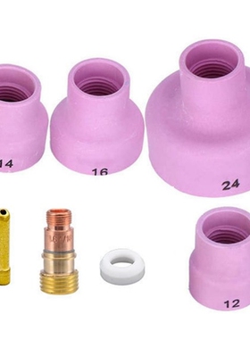 7PCS Bowl Cup Large Porcelain Nozzle TIG Argon Arc Welding T