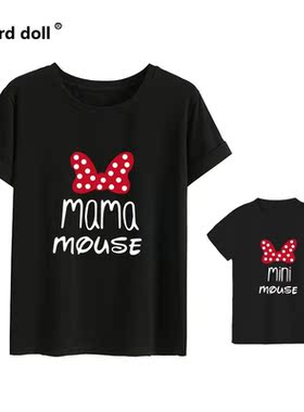 Cotton family matching clothes Outfits Mother And Daughter T