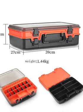 Large-Capacity Double-Layer Fishing Tackle Box Multifunction