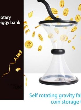 1PC Swirl Piggy Bank Funny Pressure Vortex Coin Piggy Bank