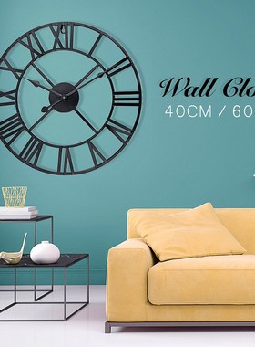 Newest 40cm/60cm Wall Clock Vintage Home Decor Livingroom Ro