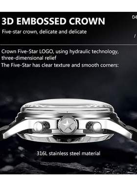 Classic Sapphire Glass 1963 Chronograph Men Pilot Watch Mech