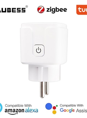 AUBSS WiFi Smart Plug 16A EU Socket Power Monitor Outlet Tim