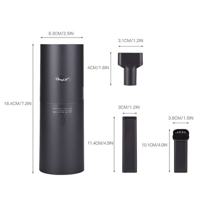 3 In 1 USB Rechargeable Suction Car Vacuum Cordless Handheld