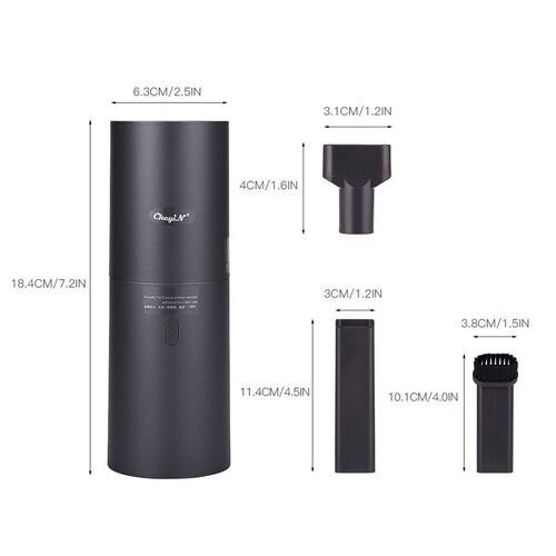 3 In 1 USB Rechargeable Suction Car Vacuum Cordless Handheld