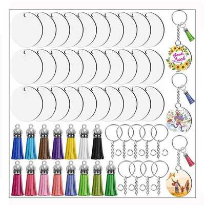 Sublimation ough Keychain Bulk DIY Caft Making Label Key