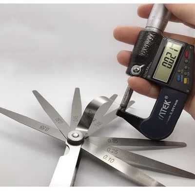 Male / British Feeler Gauge 24 Blade 0.02-2.00mm Gap Measuri