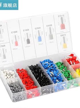 1200pcs Crimping Terminal Kit Assorted E Tube Crimping Termi