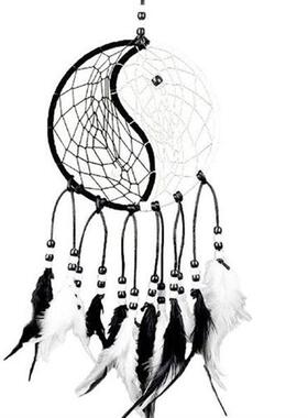 Net Wall Tai Ji Dream Catcher Craft Car Gift Yin Yang Home