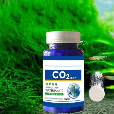 60/100Pcs Aquarium CO2 Tablet Carbon Dioxide Diffuser for Wa