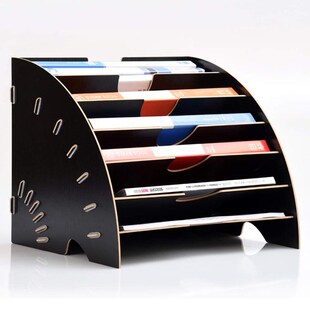 Files Rack Bookshelf Desktop Storage Box A4 File Holder Sect