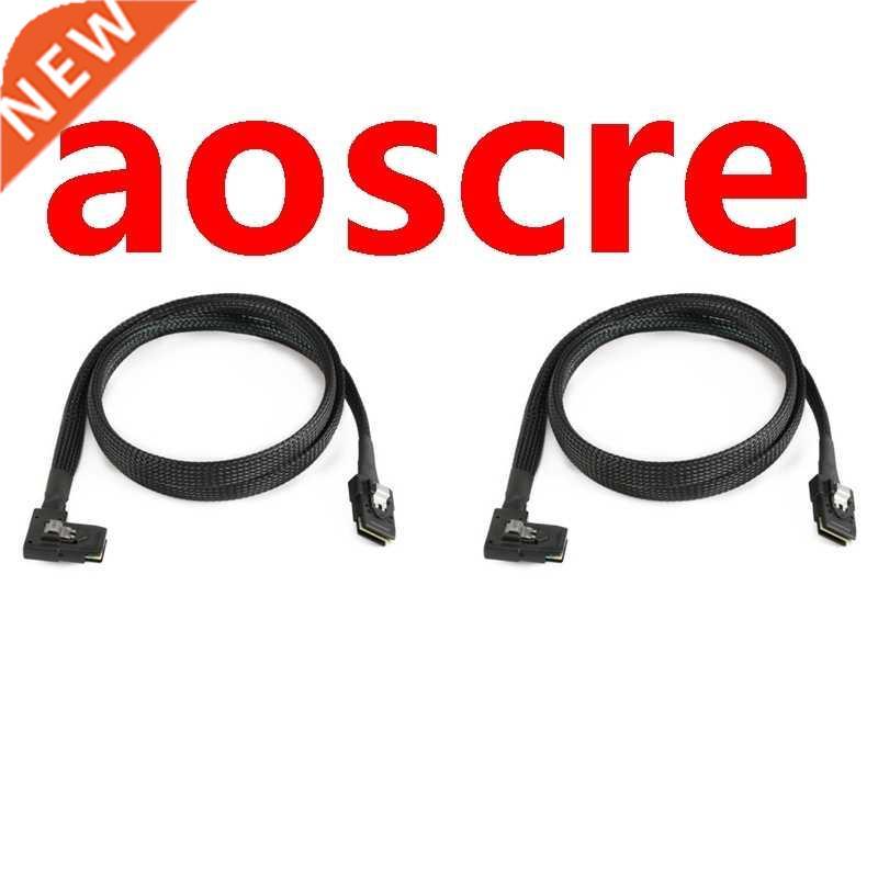 Internal Mini SAS to Mini SAS Cord,SFF-8087 to Left Angle SF