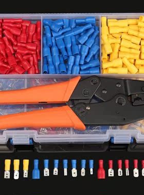 900pcs Insulated Male/Female Spade Wire Terminals Butt Conne