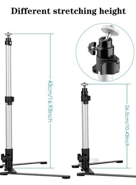 Photography Adjustable Table Stand Set Tripod Top Mini Monop