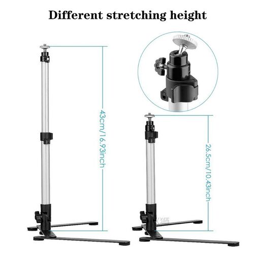 Photography Adjustable Table Stand Set Tripod Top Mini Monop