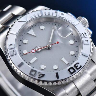 Yacht Aseptic Gray Surface Mens Automatic Mechanical Watch