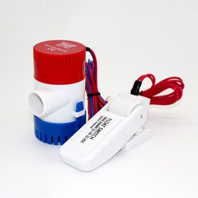 500GPH dc 12v mini boat bilge pump with float switch kayak r