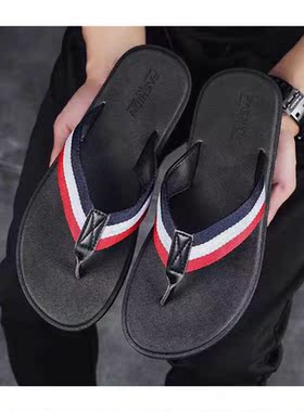 Qmaigie flip flops men high quality designer flat Shoes outd