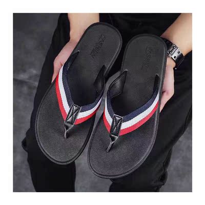 Qmaigie flip flops men high quality designer flat Shoes outd