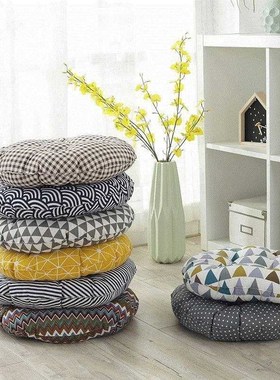 Chair cushion round futon tatami padded floor cushion home