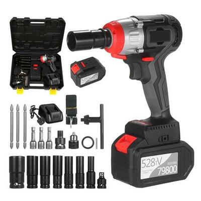 Cordless Impact Wrench 980Nm Torque Brushless Motor 1/2 and