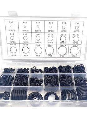 850PCS Rubber O-Ring Sealing Classification Gasket Kit Set W