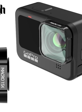 Macro 15X HD Lens Filter for Gopro Hero 9 Black Action Came