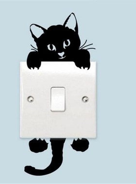 1pc Cartoon Switch Sticker Wall Stickers Home Decor Kids Roo