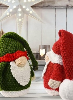 Happy New Year Christmas Gnomes Plush Santa Xmas Tree Pendan