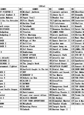 138 in 1 Hot Game Collection For SEGA GENESIS MegaDrive 16 b