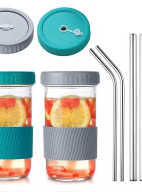 2 Pack 22 Oz Reusable Smoothie Cups Boba Tea Cups, Wide Mout