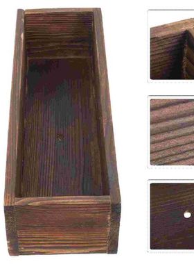 Planter Flower Box Pot Succulent Wood Pots Wooden Planters