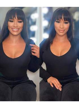 180 Density Short Human Hair Wigs for Women Human Hair Strai