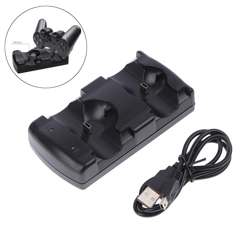 High Quality USB Dual Charger Station For Sony PS3