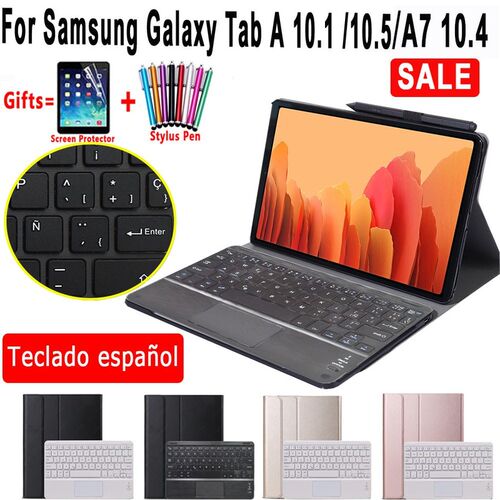 Touchpad Spanish Keyboard Case For Samsung Galaxy Tab A7 A6