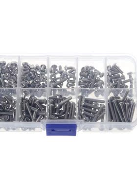 340Pcs/ 1 Set M3 3mm Stainless Steel Button Head Allen Bolts