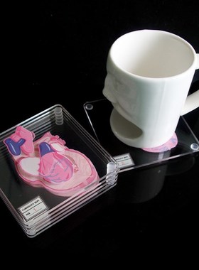 Anatomic Heart Specimen Coasters Heart Slice Anatomy Acrylic
