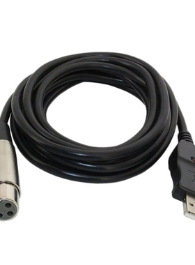 10Ft (3Meter) Balanced XLR Female To USB 2.0 Cable For Instr