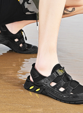 2022 New Summer Men's Leather Sandals Outdoor Comfor