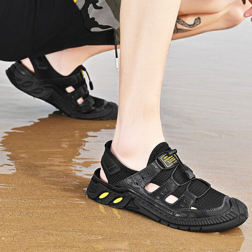 2022 New Summer Men's Leather Sandals Outdoor Comfor