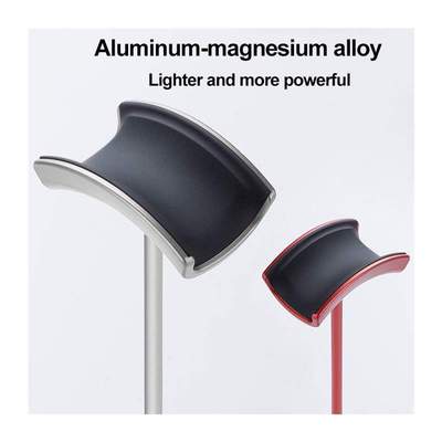 U-Type c Aluminum Headphone Stand Rack Soft Leather Tray S