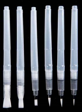 6 Pcs/set Refillable Paint Brush Water Color Brush Soft Wate