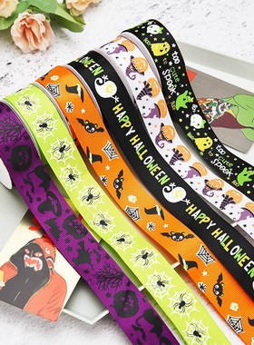 Halloween Decoration Bow Ribbon Gift Wrapping Hair Accessori