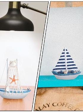 Sailboat Sailing Boat Ship Decoration Ornament Model Wooden