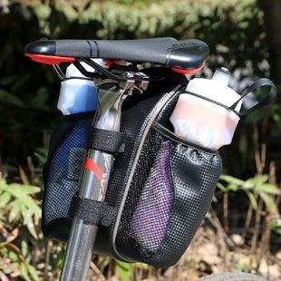 Bicycle Saddle Bag Double Water Bottle Pouch Holders Bike