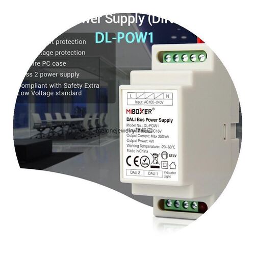 MIBOxeR DL-POW1 DC16V DIN RAIL DALI BuS POWeR SuPPLy 4W MAx2