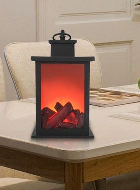 LED Flame Effect Lamp AA Battery for Home Vintage Decor
